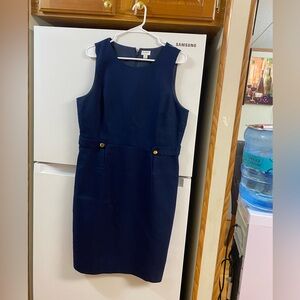 J. Crew Midnight Blue Midi Dress